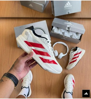 Adidas Adzero Branco e Vermelho