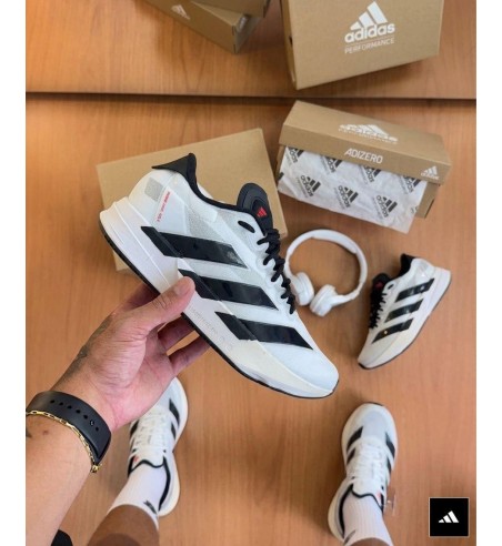 Adidas Adzero Branco, Preto e Bege