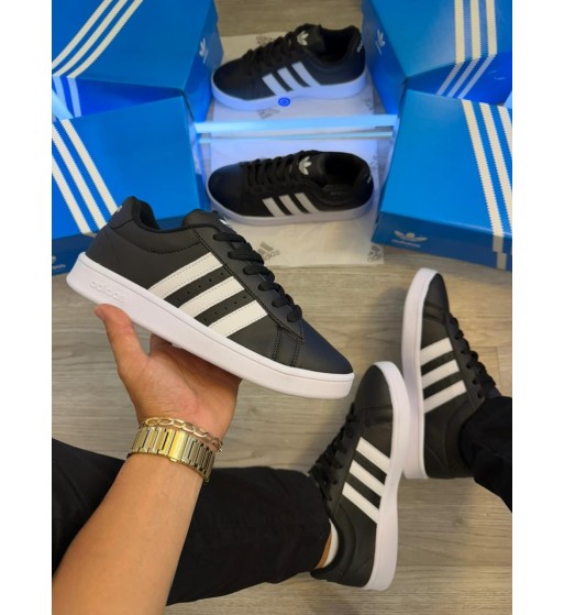 Adidas Grand Court Branco e Preto