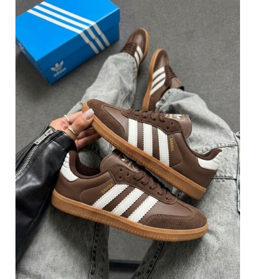 Adidas Samba Premium Marrom e Branco