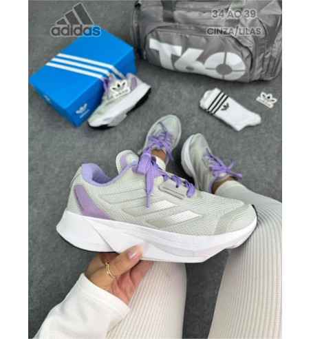 Adidas Duramo Speed Roxo, Cinza e Branco