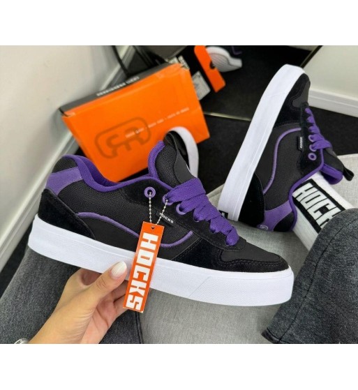 Hocks Puff Roxo, Preto e Branco