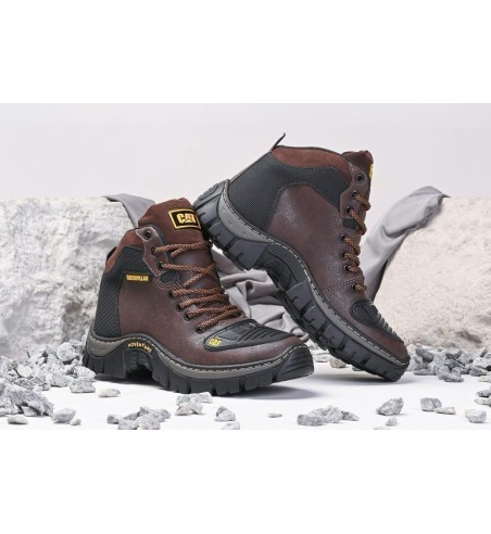 Bota Caterpillar Marrom e Preta