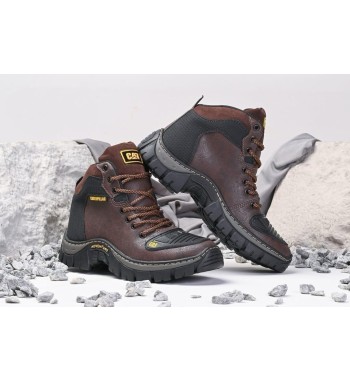 Bota Caterpillar Marrom e Preta