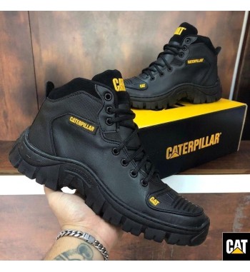 Bota Caterpillar Amarelo e Preta