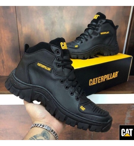 Bota Caterpillar Amarelo e Preta