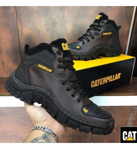 Bota Caterpillar Amarelo e Preta
