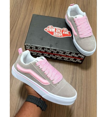 Vans KNU tradicional Bege e Rosa