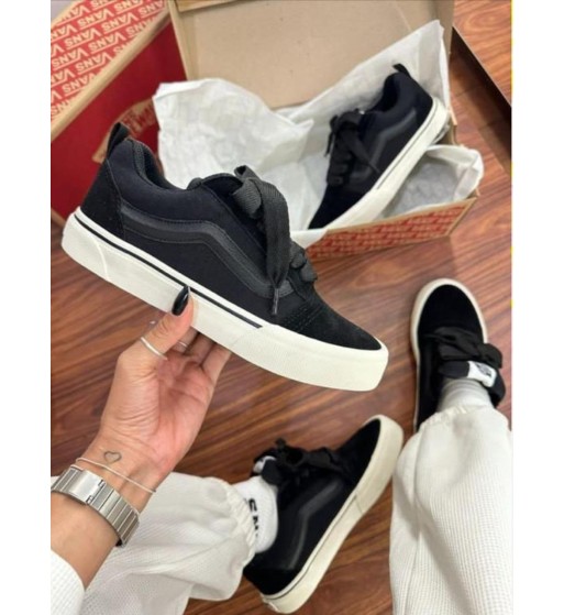 Vans KNU plataforma Preto