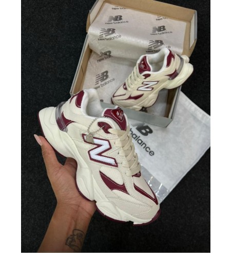 New Balance 9060 Linha Luxo Marrom e Bege