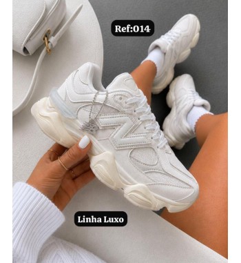 New Balance 9060 Linha Luxo Branco e Cinza