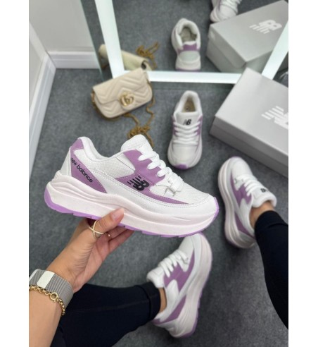New Balance Roxo e Branco