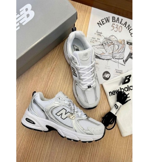 New Balance 530 Branco e Cinza