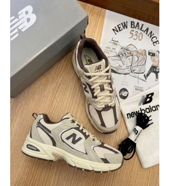 New Balance 530 Marom e Bege