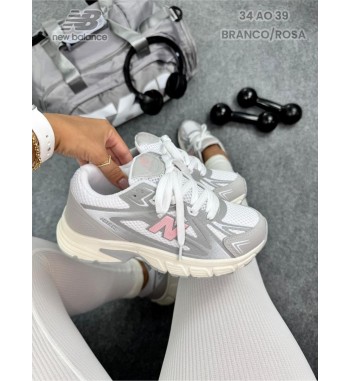 New Balance Running Cinza e Rosa