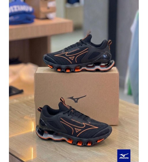 Mizuno Wave Prophecy Preto e Laranja