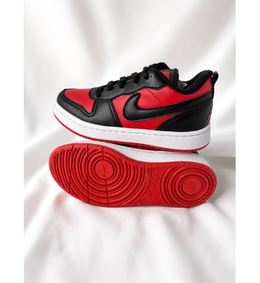 Nike Dunk Infantil Preto, Vermelho e Branco