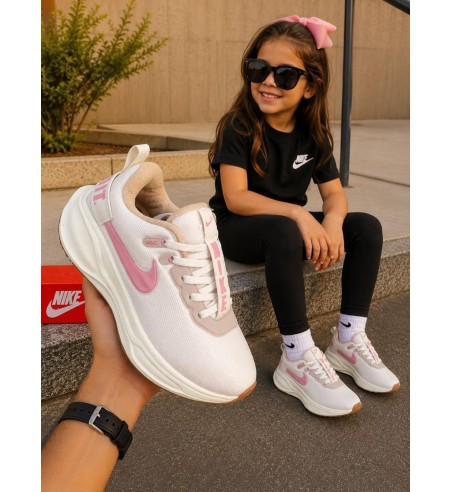 Nike Zoom Infantil Branco e Rosa