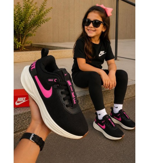 Nike Zoom Infantil Branco Preto e Rosa