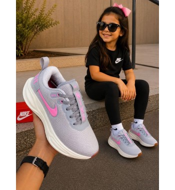 Nike Zoom Infantil Cinza e Rosa