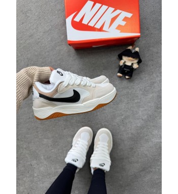 Tênis Nike SB Skateboard Preto, Branco e Bege