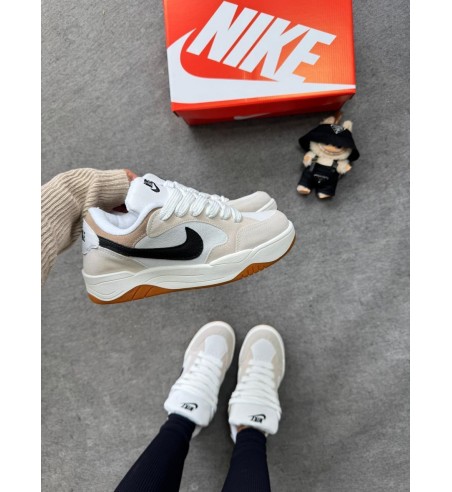 Tênis Nike SB Skateboard Preto, Branco e Bege