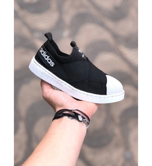 Tênis Adidas Infantil Branco e Preto