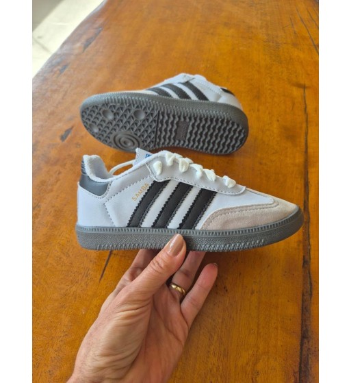Tênis Adidas Infantil Cinza e Marrom