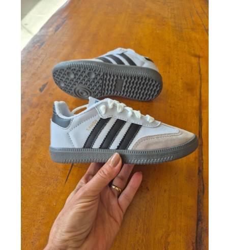 Tênis Adidas Infantil Cinza e Marrom