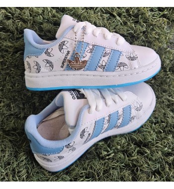 Tênis Adidas Infantil Azul e Rosa