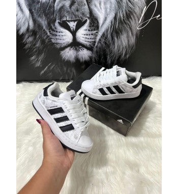 Tênis Adidas Infantil Branco e Preto