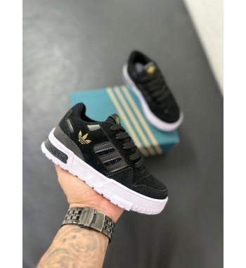 Tênis Adidas Infantil Branco, Preto e Amarelo