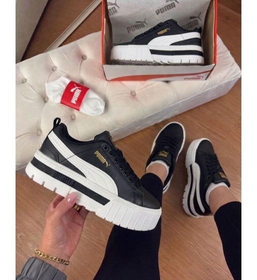 Tênis Puma Mayze Tratorado Branco e Preto
