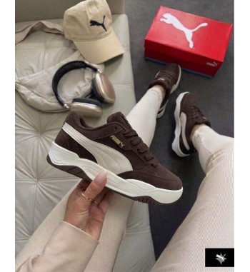 Tênis Puma Roma Marrom e Bege