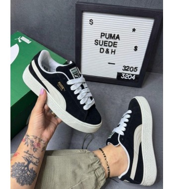 Tênis Puma Suede XL Preto e Branco