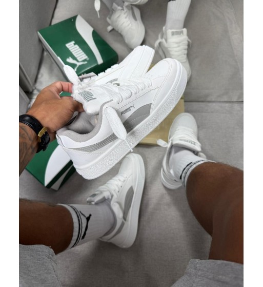Tênis Puma Park Branco e Cinza