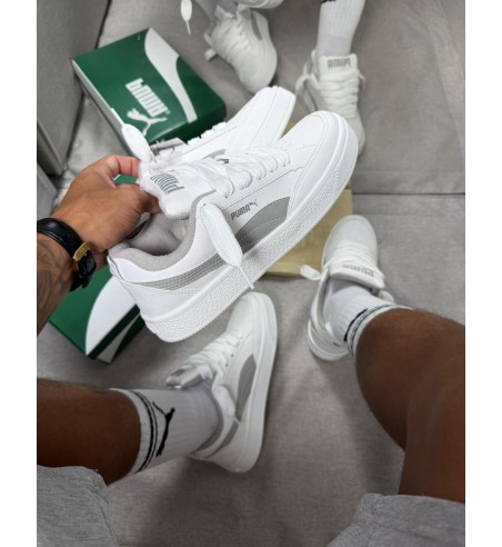 Tênis Puma Park Branco e Cinza
