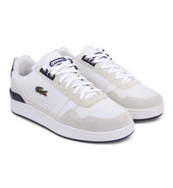 Lacoste Tclip Premium Branco e Bege