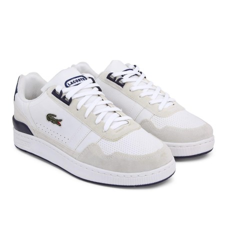Lacoste Tclip Premium Branco e Bege